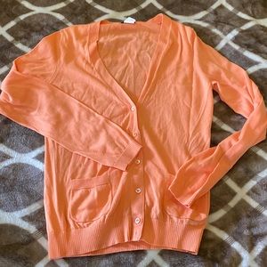 peach light cardigan